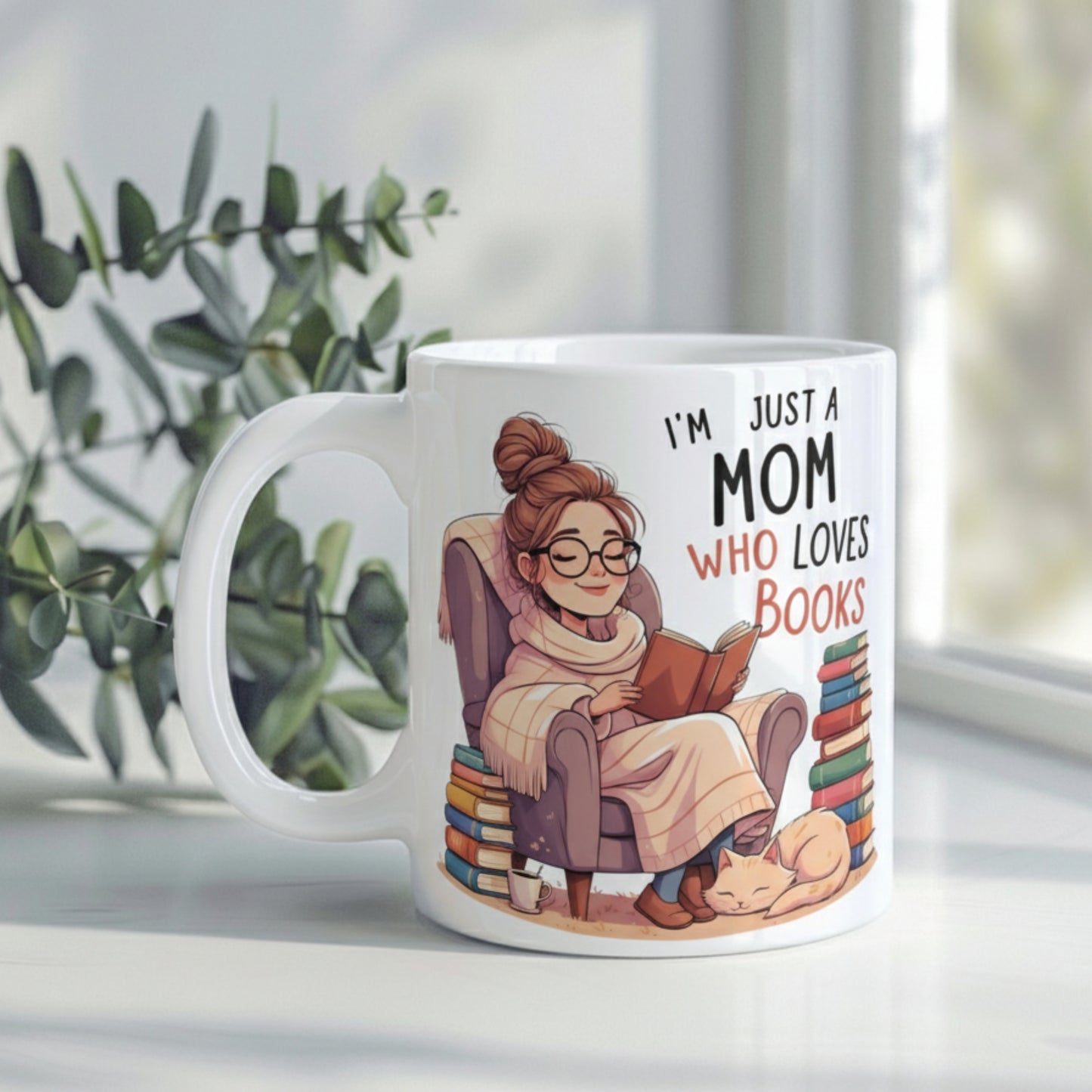 Book Lover Mom Mug