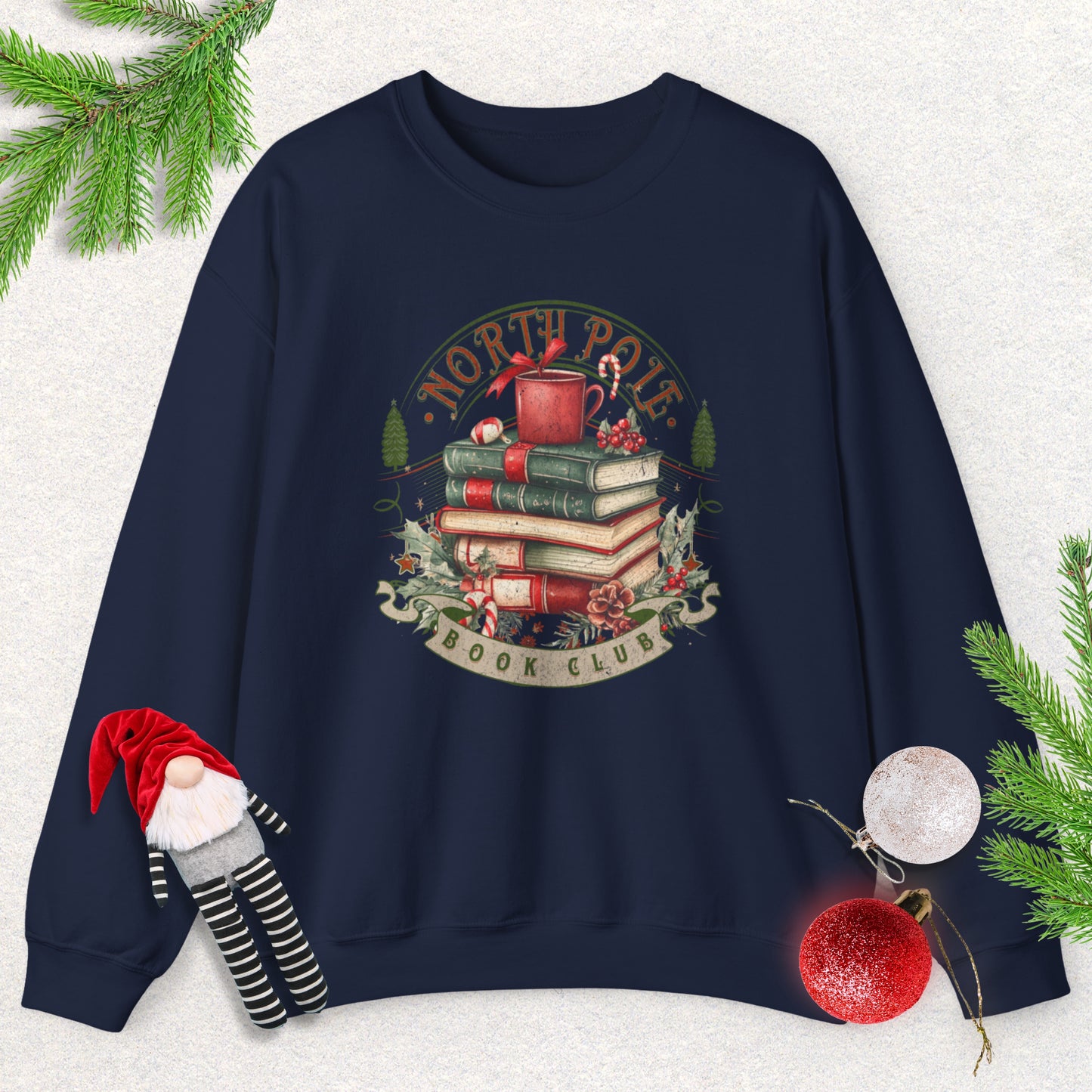 North Pole Book Club Crewneck Sweatshirt