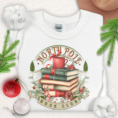 North Pole Book Club Crewneck Sweatshirt