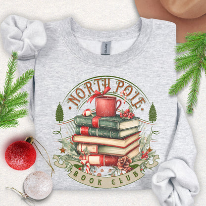 North Pole Book Club Crewneck Sweatshirt