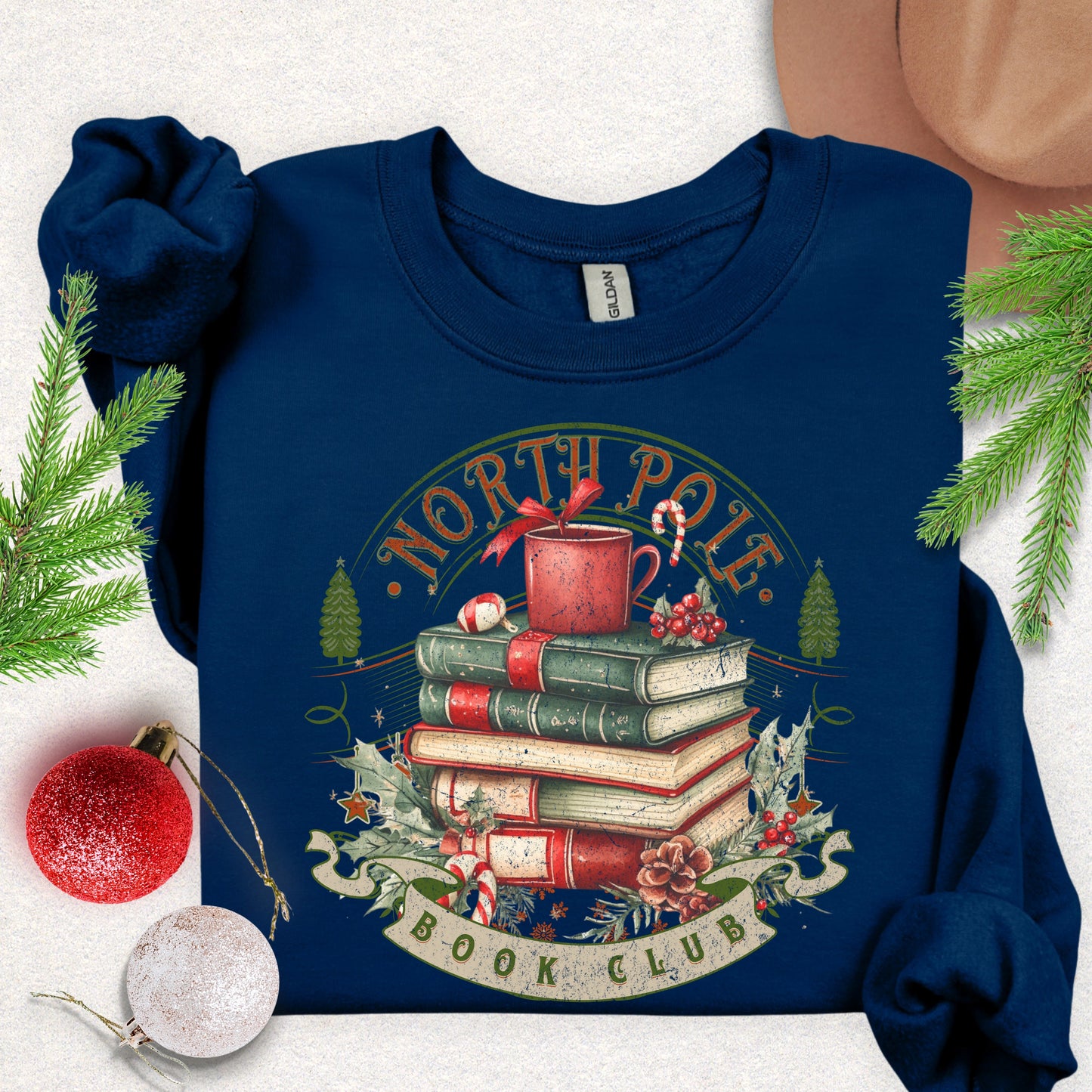 North Pole Book Club Crewneck Sweatshirt