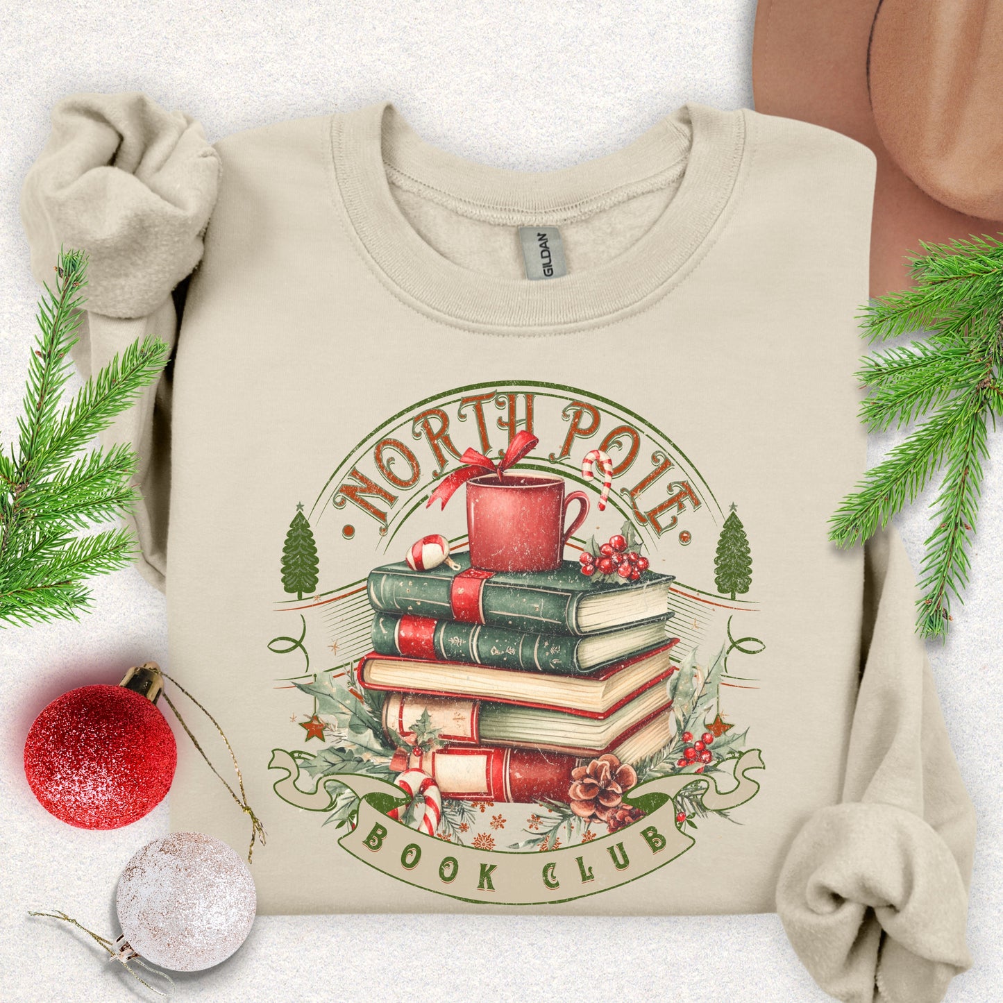 North Pole Book Club Crewneck Sweatshirt