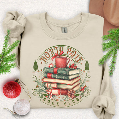 North Pole Book Club Crewneck Sweatshirt