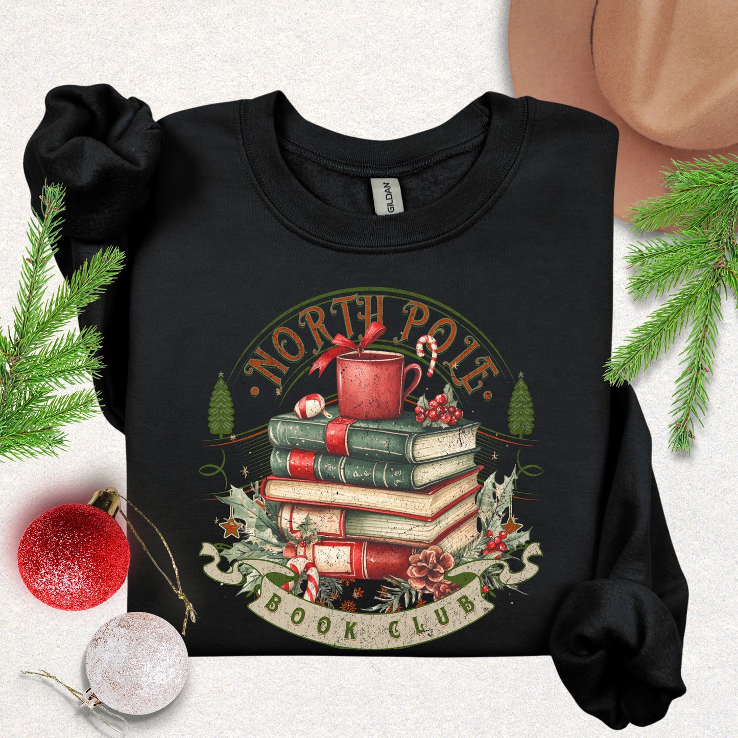 North Pole Book Club Crewneck Sweatshirt