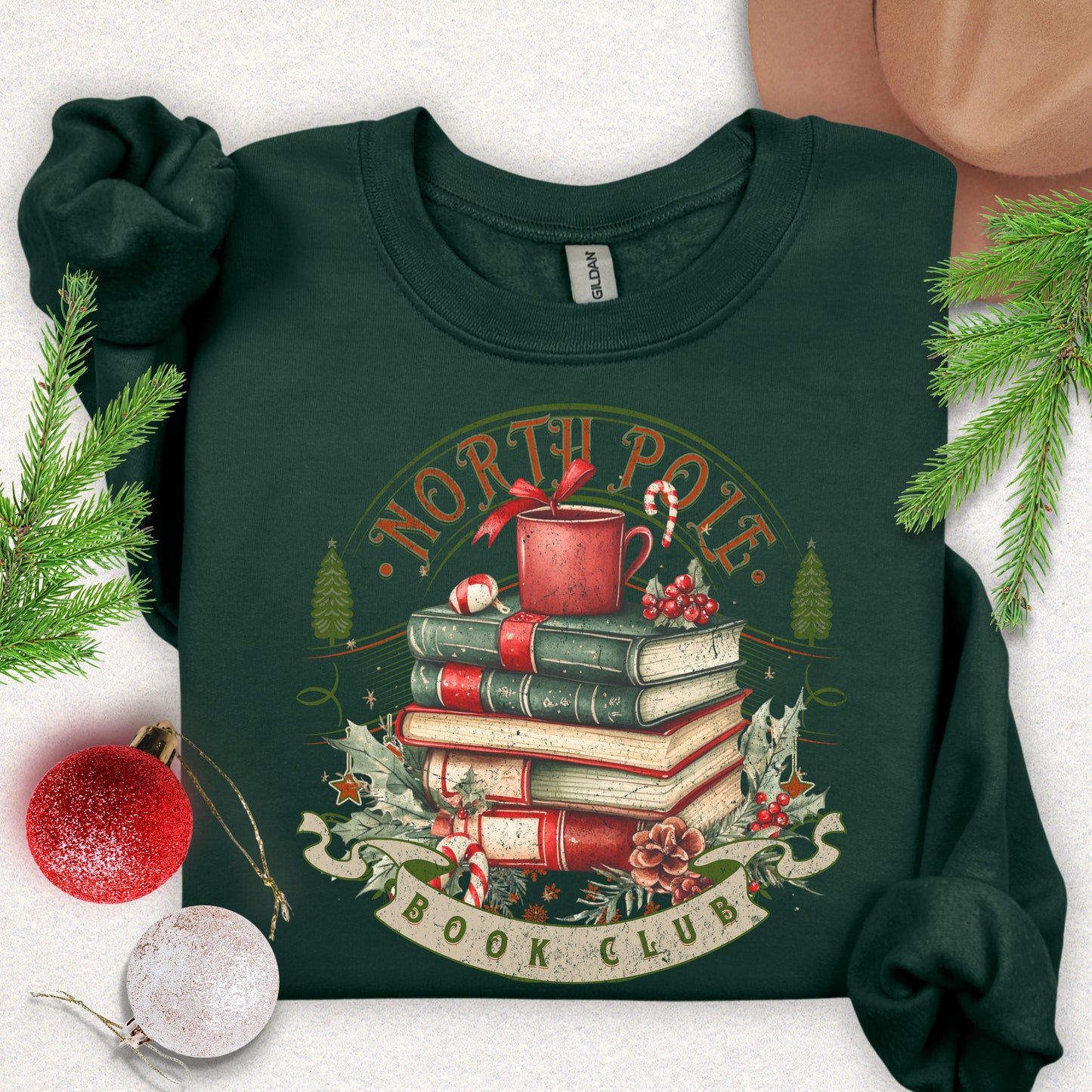 North Pole Book Club Crewneck Sweatshirt