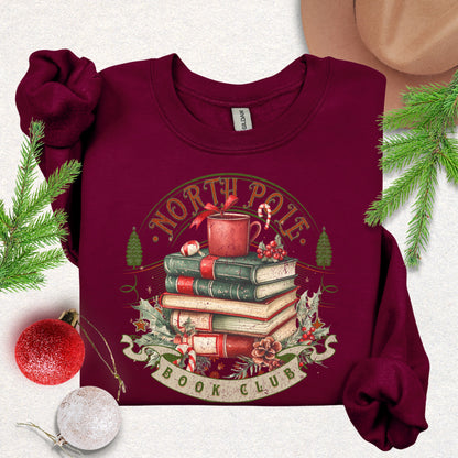 North Pole Book Club Crewneck Sweatshirt