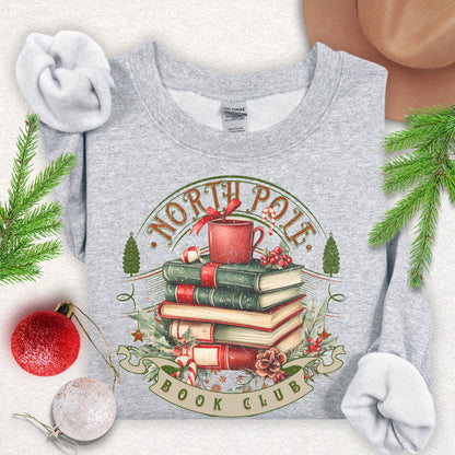 North Pole Book Club Crewneck Sweatshirt