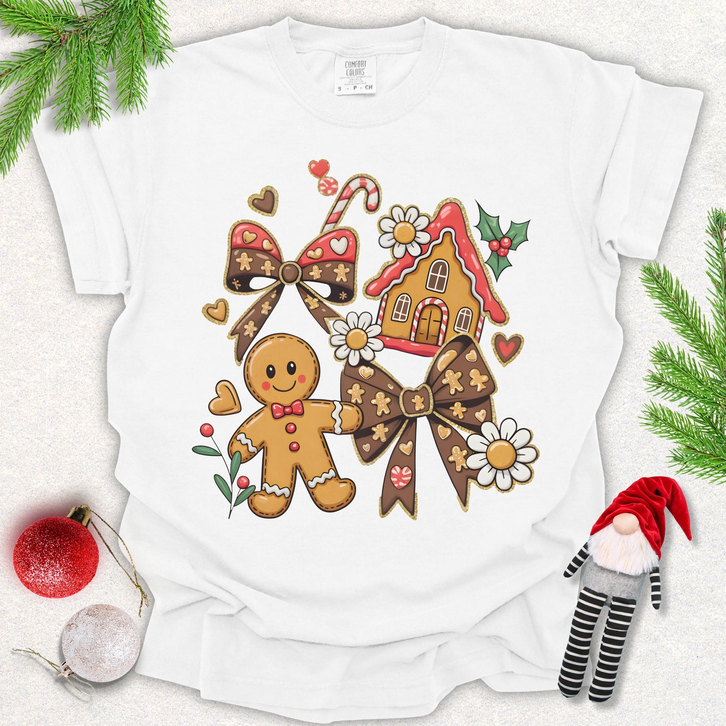 Gingerbread House Christmas Tee