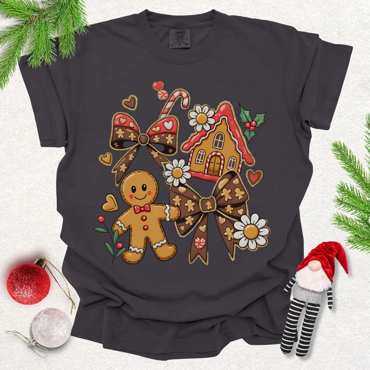 Gingerbread House Christmas Tee