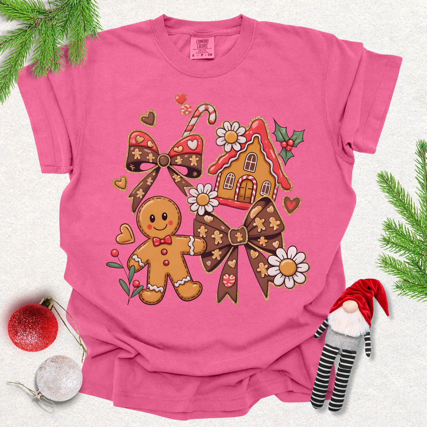 Gingerbread House Christmas Tee