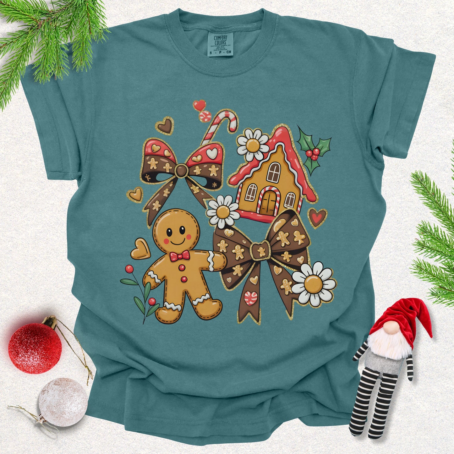 Gingerbread House Christmas Tee
