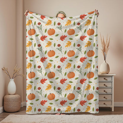 Cozy Autumn Vibes Luxurious Sherpa Fleece Blanket