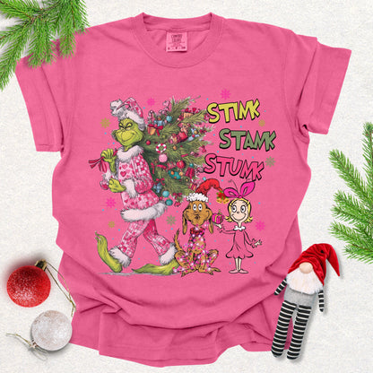 Whimsical Holiday Grinch Tee