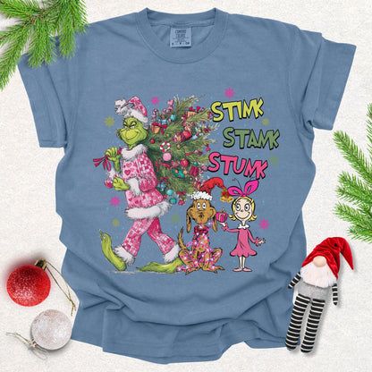 Whimsical Holiday Grinch Tee