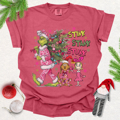 Whimsical Holiday Grinch Tee