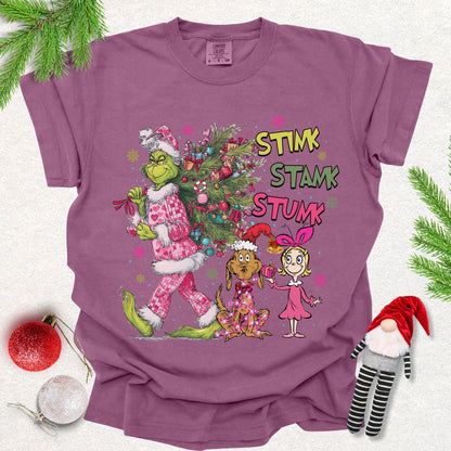 Whimsical Holiday Grinch Tee