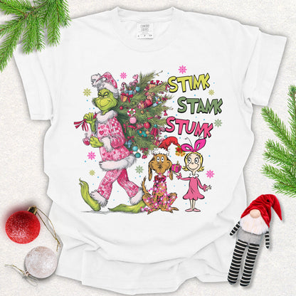Whimsical Holiday Grinch Tee