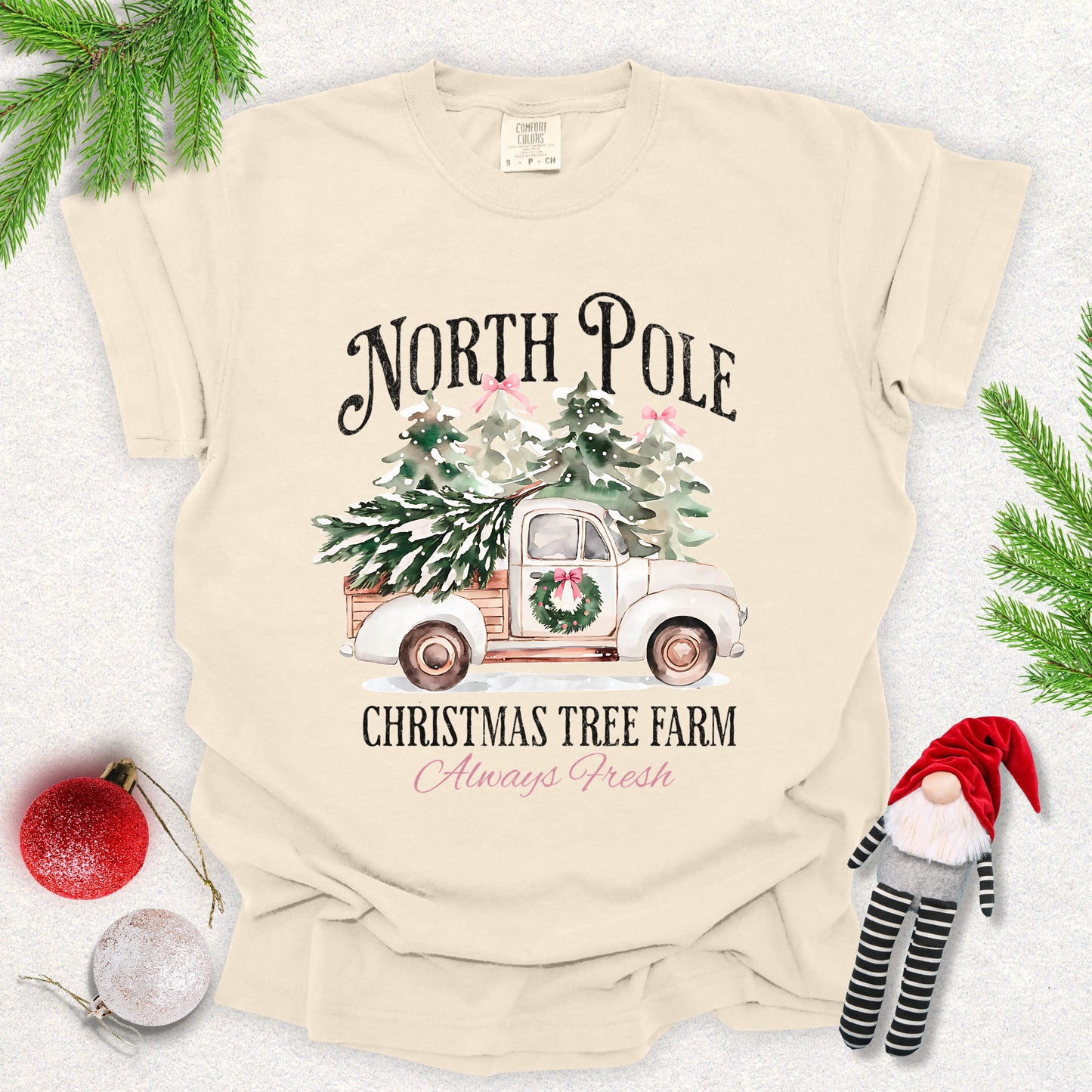 North Pole Christmas Tree Farm Tee
