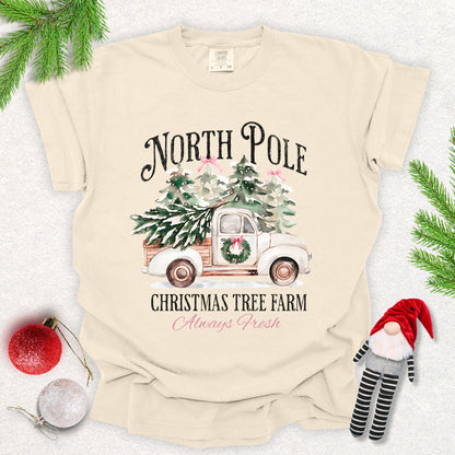 North Pole Christmas Tree Farm Tee