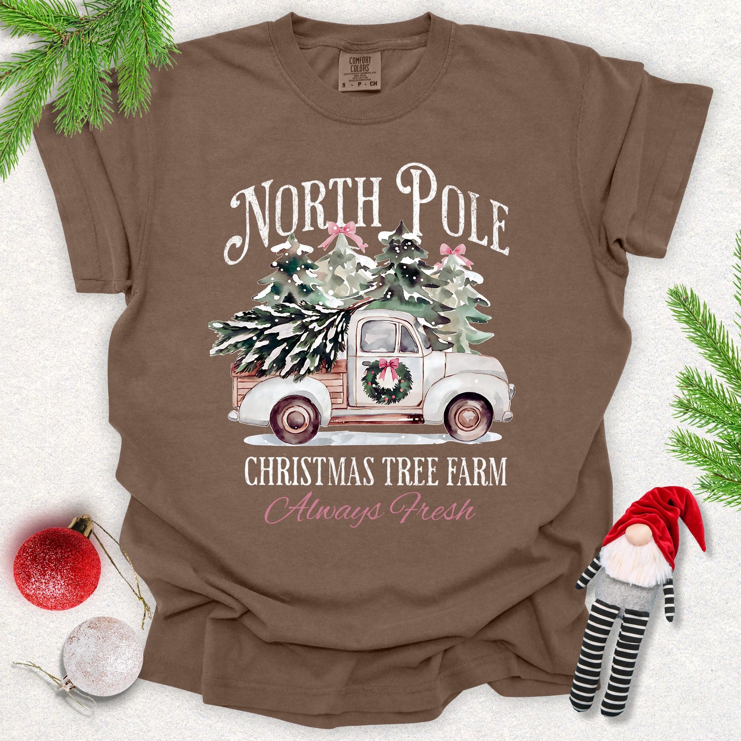 North Pole Christmas Tree Farm Tee