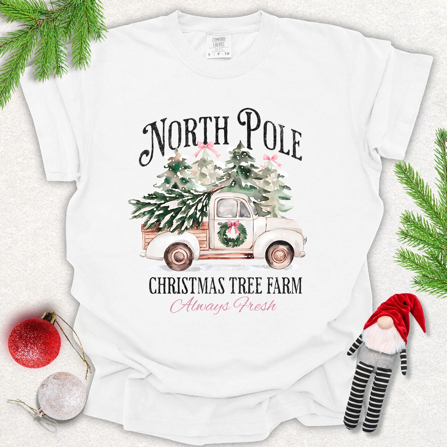 North Pole Christmas Tree Farm Tee