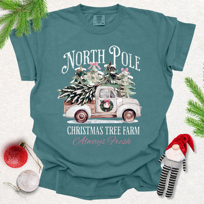 North Pole Christmas Tree Farm Tee