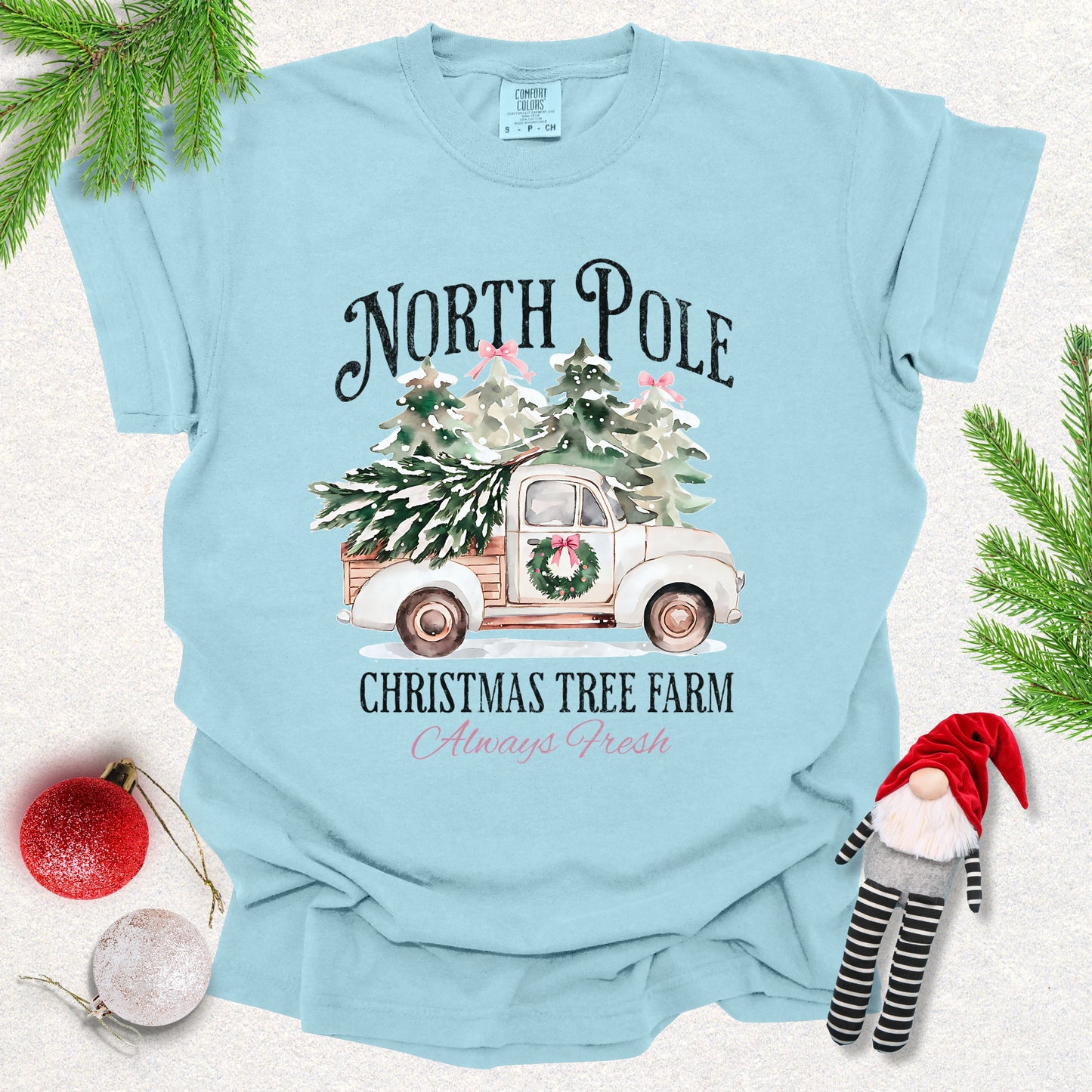 North Pole Christmas Tree Farm Tee