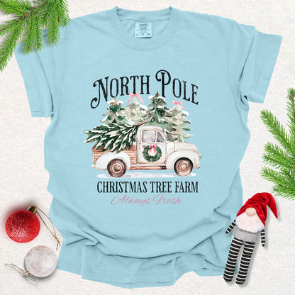 North Pole Christmas Tree Farm Tee