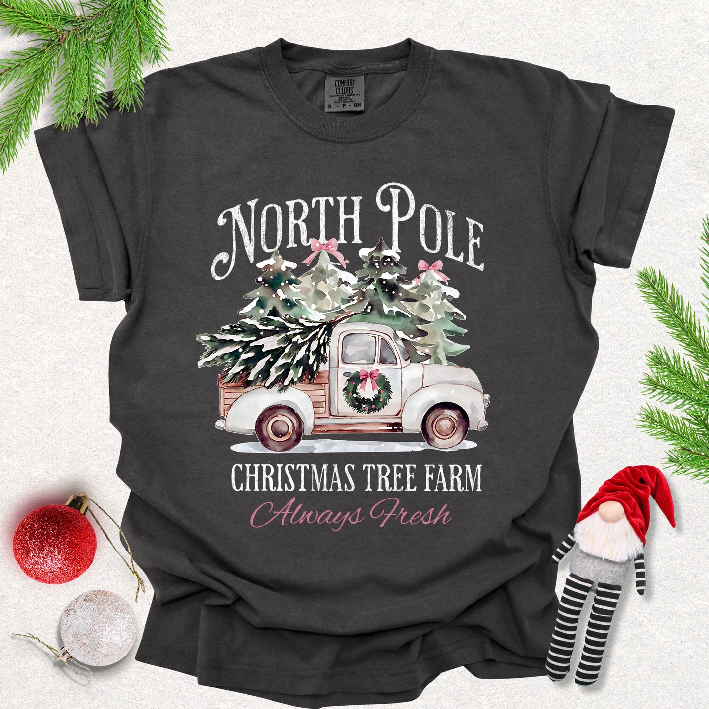 North Pole Christmas Tree Farm Tee