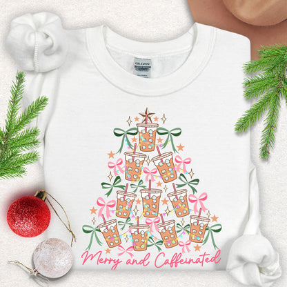Merry and Caffeinated Crewneck Sweatshirt