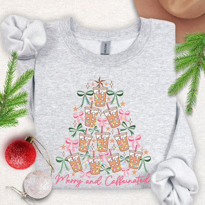 Merry and Caffeinated Crewneck Sweatshirt