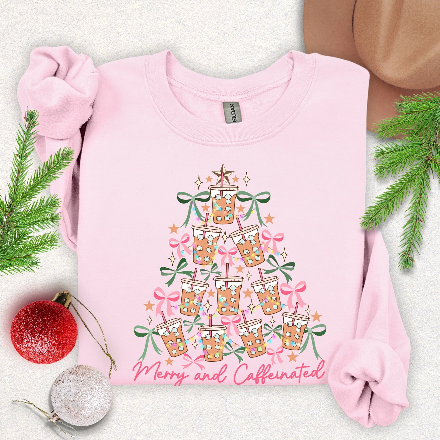 Merry and Caffeinated Crewneck Sweatshirt