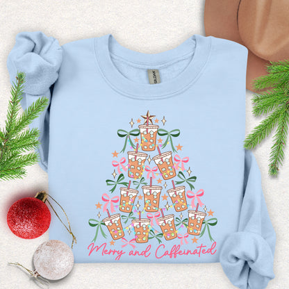 Merry and Caffeinated Crewneck Sweatshirt