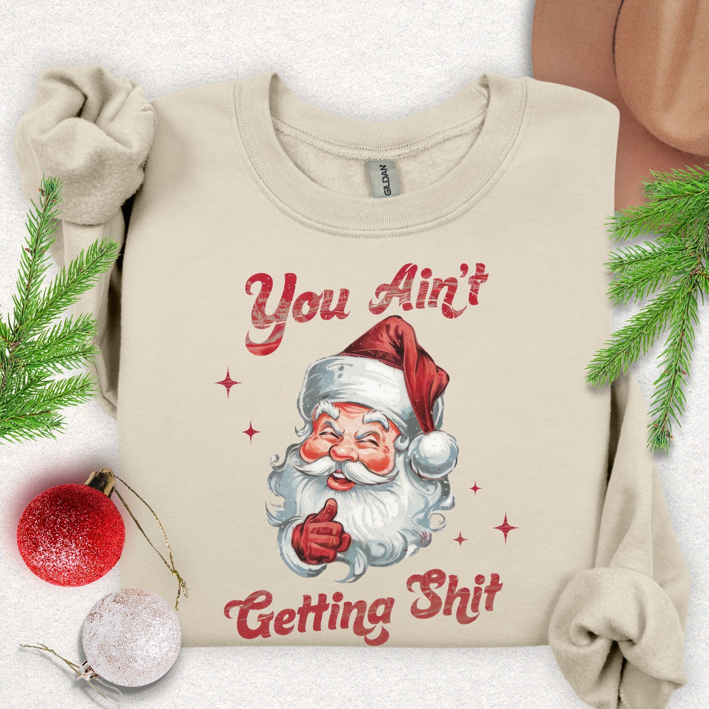 Humorous Santa Christmas Sweatshirt