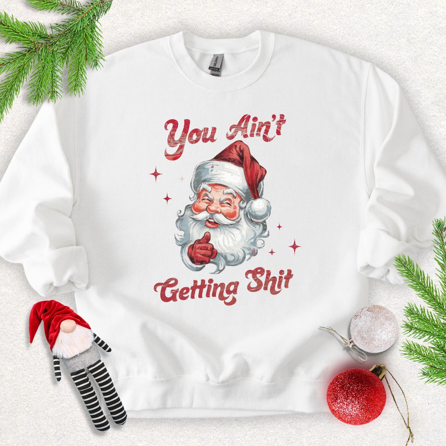 Humorous Santa Christmas Sweatshirt