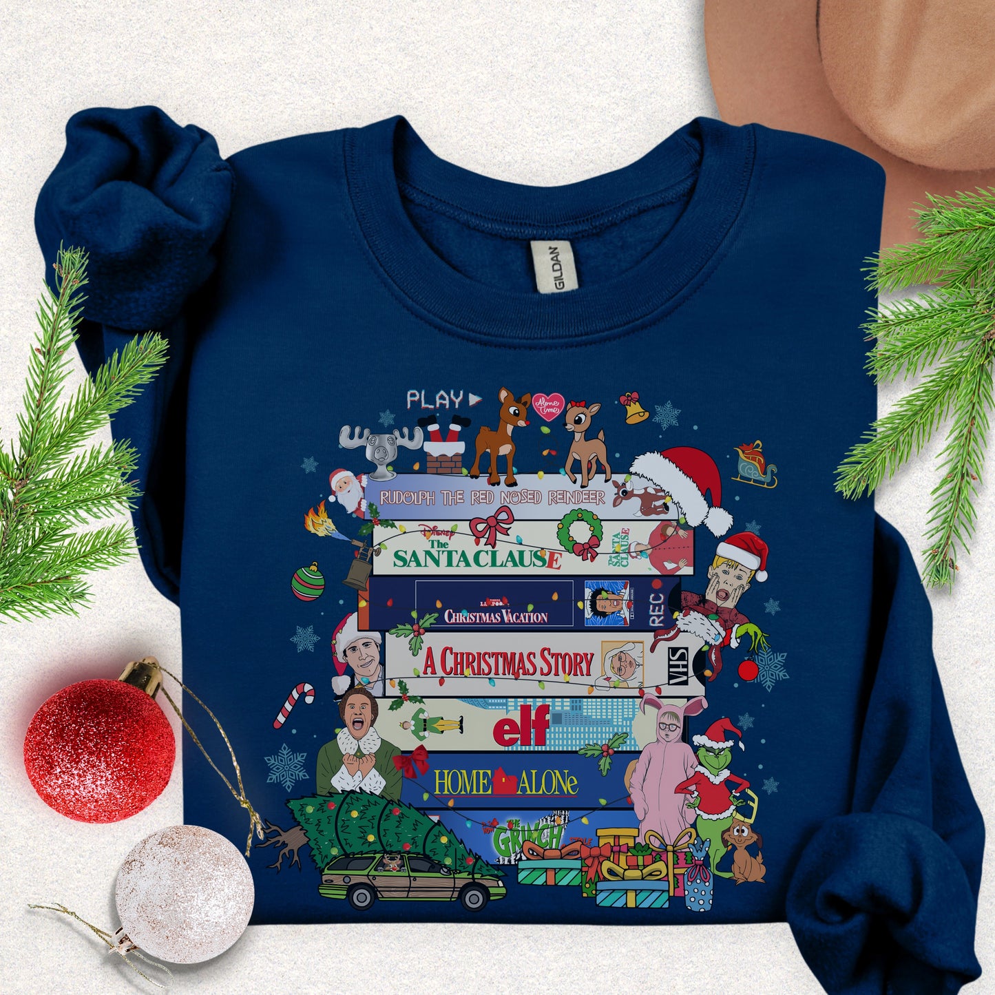 90's Christmas Crewneck Sweatshirt