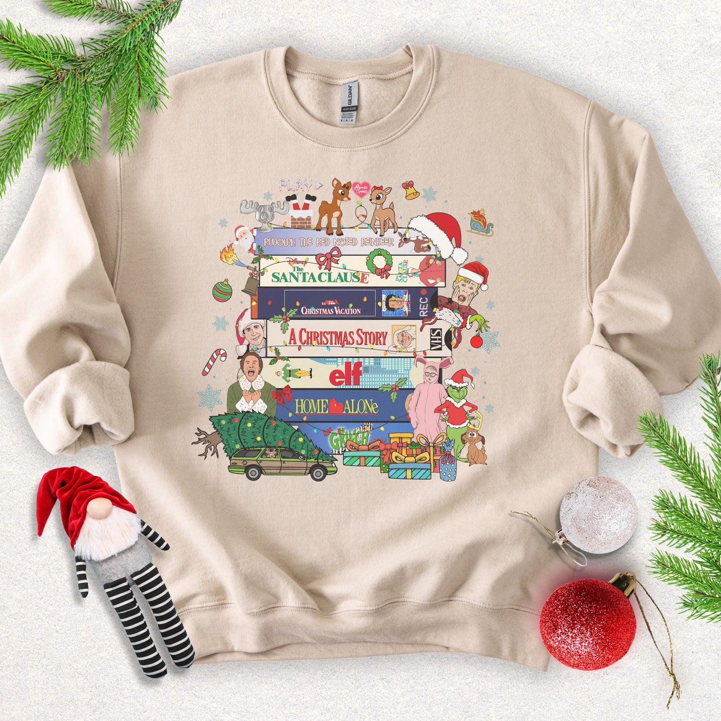 90's Christmas Crewneck Sweatshirt
