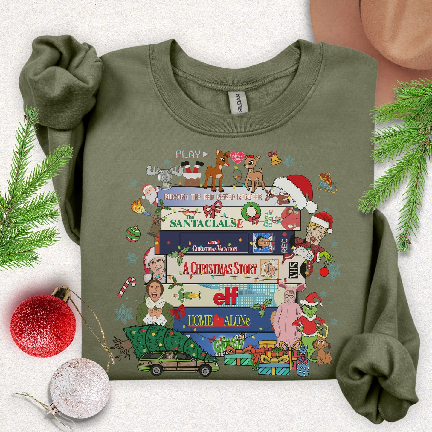 90's Christmas Crewneck Sweatshirt