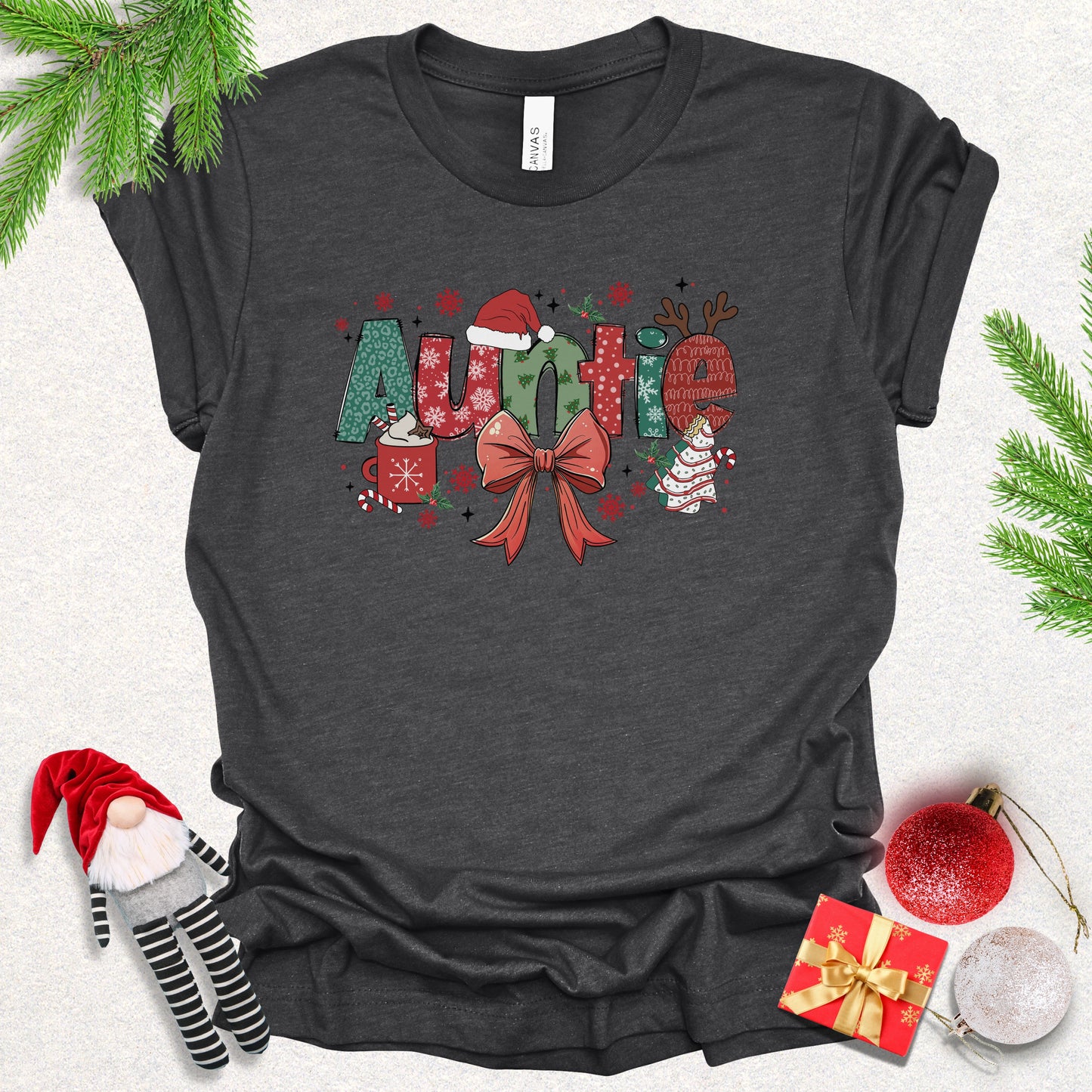 Festive Auntie Christmas Tee