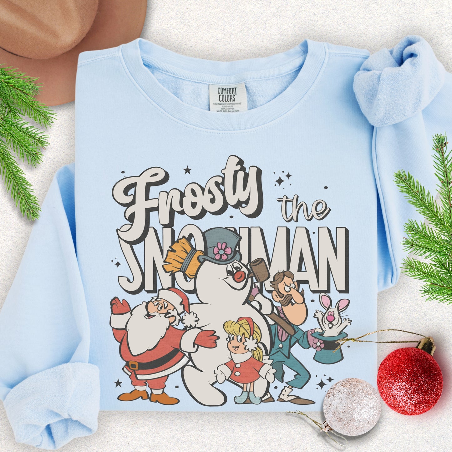 Festive Snowman Lightweight Sweatshirt