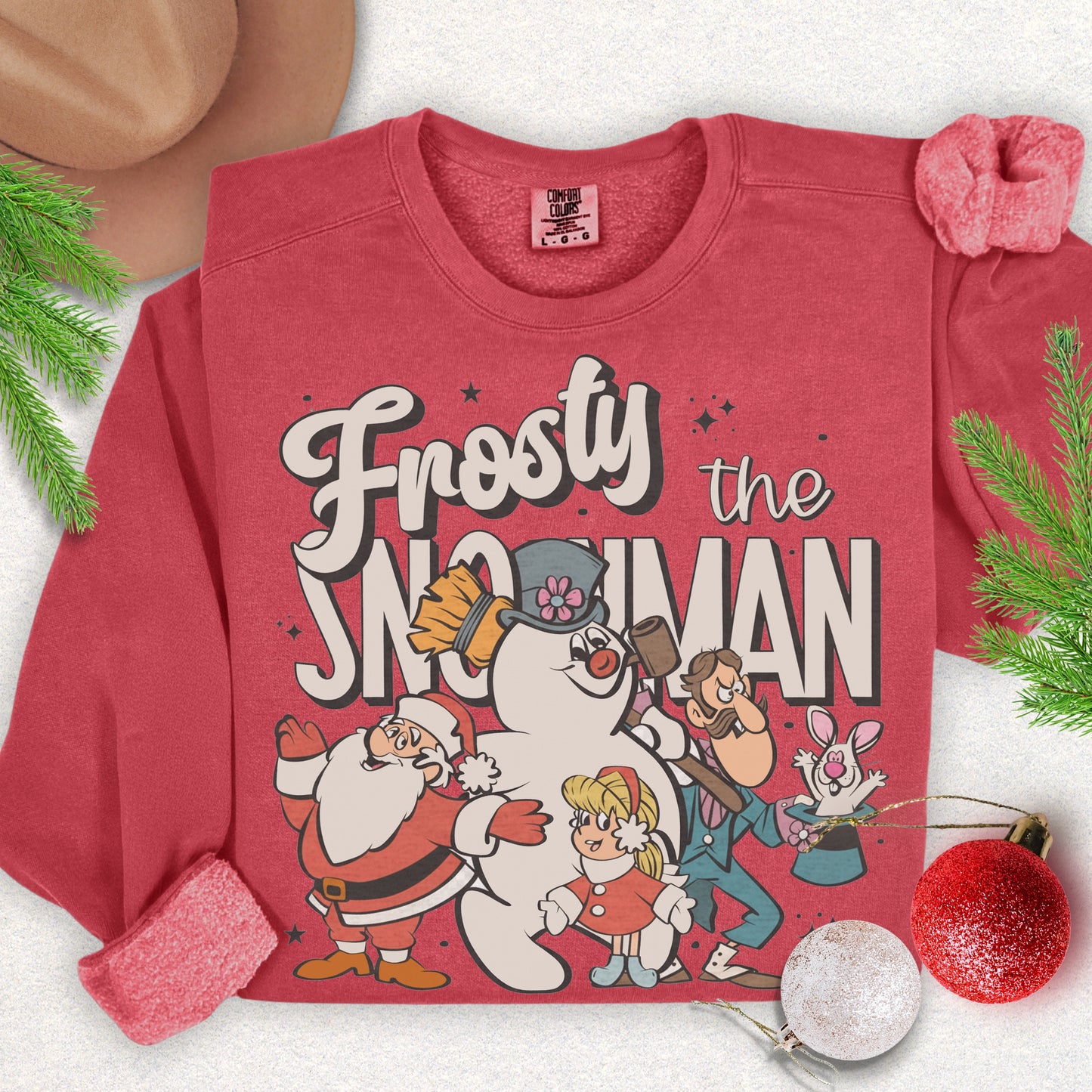 Festive Snowman Lightweight Sweatshirt