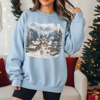 Cozy Winter Village Sweatshirt