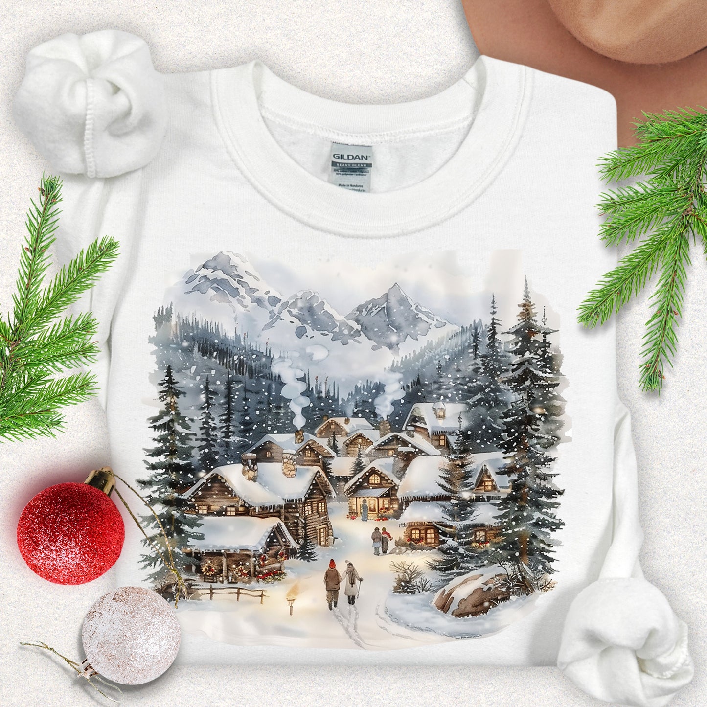 Cozy Winter Village Sweatshirt