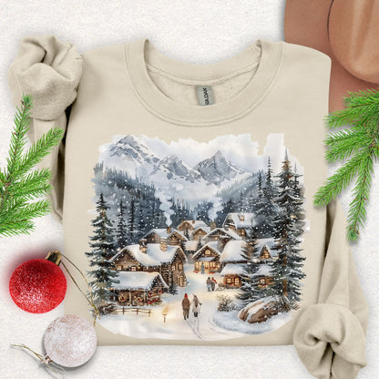 Cozy Winter Village Sweatshirt