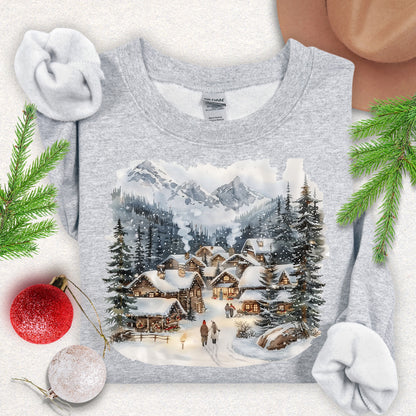 Cozy Winter Village Sweatshirt