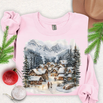 Cozy Winter Village Sweatshirt