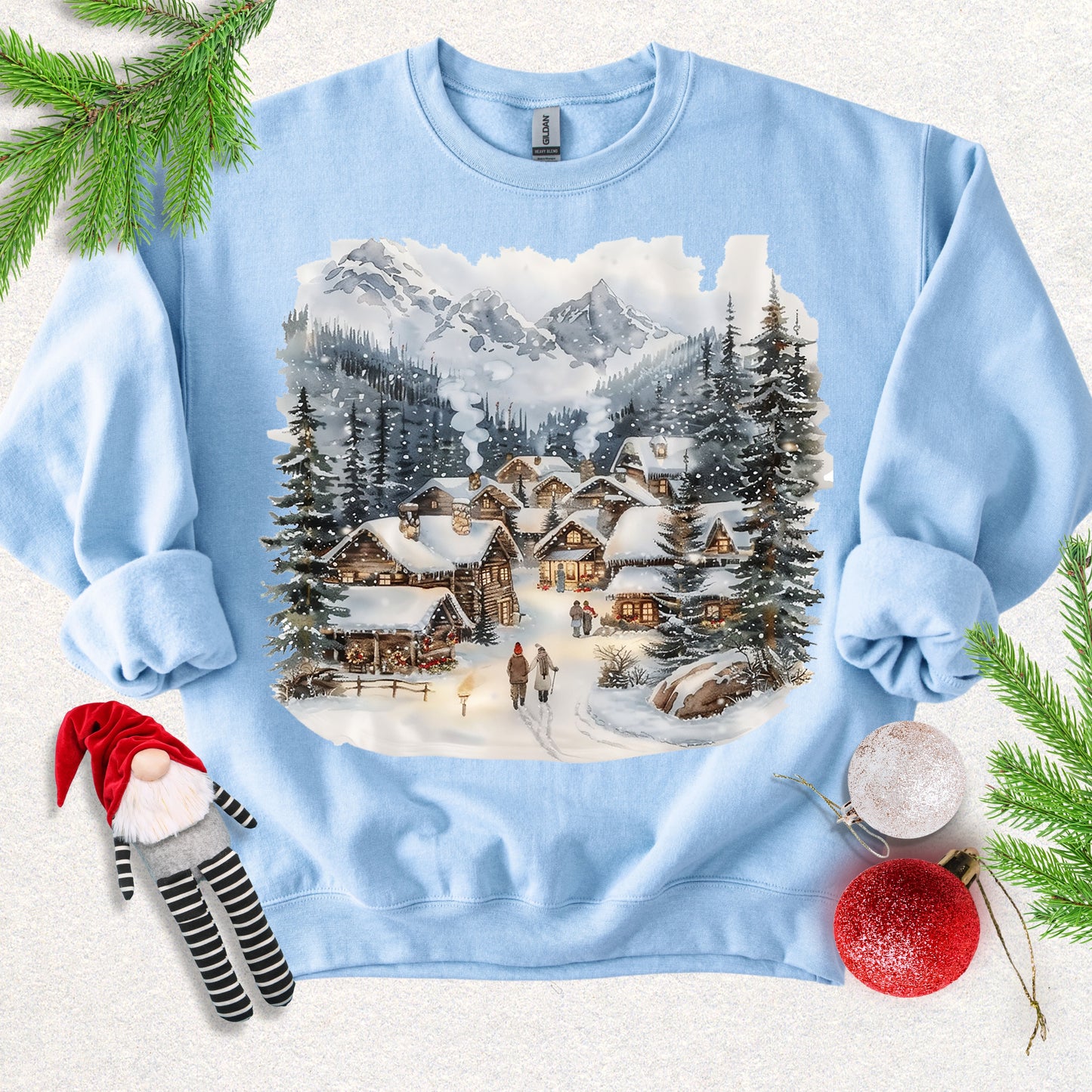 Cozy Winter Village Sweatshirt