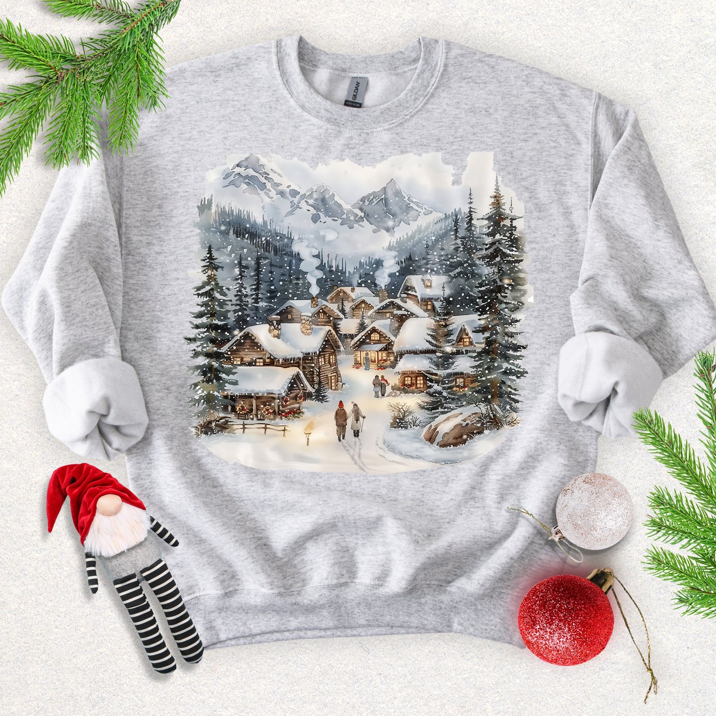 Cozy Winter Village Sweatshirt
