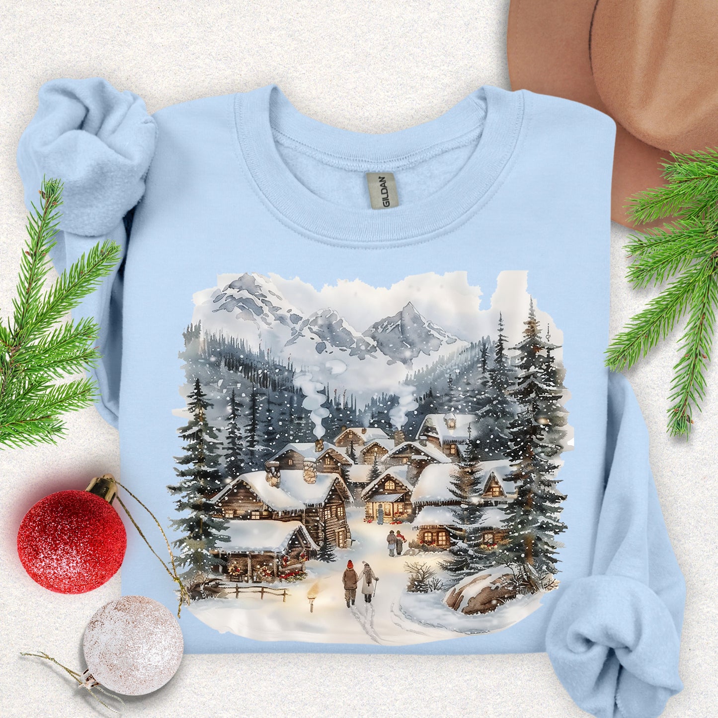 Cozy Winter Village Sweatshirt