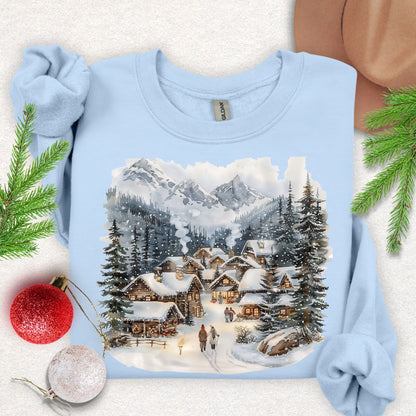 Cozy Winter Village Sweatshirt